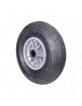 Rueda de carretilla INFLABLE DIÁMETRO 325 MM CARGA 125 KG PARA EJE DE 25 MM - S1006P 6 PULGADAS L25/74 • Caujolle