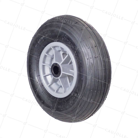 Rueda de carretilla INFLABLE DIÁMETRO 325 MM CARGA 125 KG PARA EJE DE 25 MM - S1006P 6 PULGADAS L25/74 • Caujolle