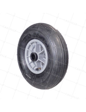 Rueda de carretilla INFLADA DIÁMETRO 325 MM CARGA 125 KG PARA EJE DE 25 MM - S1006P 6 PULGADAS L25/100 • Caujolle