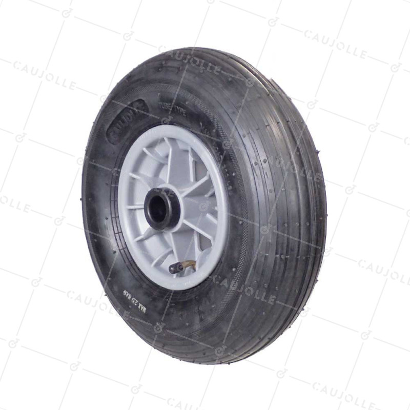 Rueda de carretilla INFLADA DIÁMETRO 325 MM CARGA 125 KG PARA EJE DE 25 MM - S1006P 6 PULGADAS L25/100