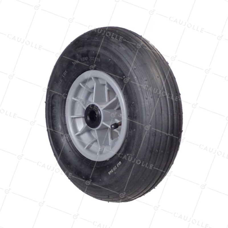 Rueda de carretilla INFLADO DIÁMETRO 325 MM CARGA 125 KG PARA EJE DE 20 MM - S1006P 6 PULGADAS R20/74