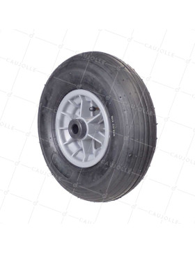 Rueda de carretilla INFLADA DIÁMETRO 325 MM CARGA 125 KG PARA EJE DE 20 MM - S1006P 6 PULGADAS R20/100 • Caujolle