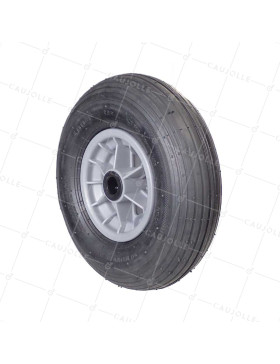 Rueda de carretilla INFLADA DIÁMETRO 325 MM CARGA 125 KG PARA EJE DE 25 MM - S1006P 6 PULGADAS R25/74 • Caujolle