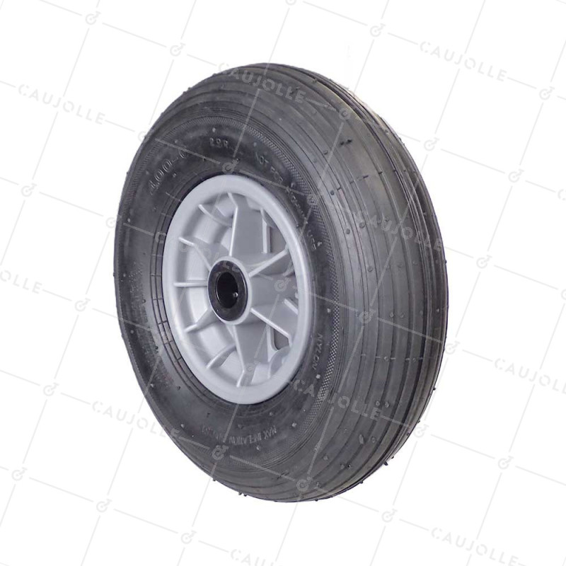 Rueda de carretilla INFLADA DIÁMETRO 325 MM CARGA 125 KG PARA EJE DE 25 MM - S1006P 6 PULGADAS R25/74