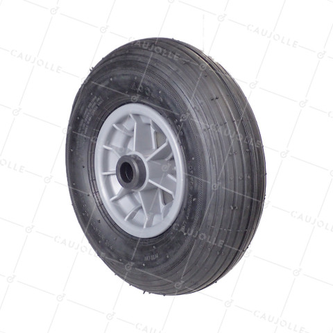 Rueda de carretilla INFLADO DIÁMETRO 325 MM CARGA 125 KG PARA EJE DE 25 MM - S1006P 6 PULGADAS R25/100 • Caujolle