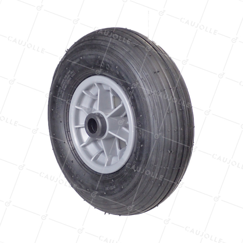 Rueda de carretilla INFLADO DIÁMETRO 325 MM CARGA 125 KG PARA EJE DE 25 MM - S1006P 6 PULGADAS R25/100