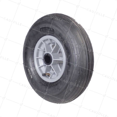 Rueda de carretilla INFLADO DIÁMETRO 325 MM CARGA 125 KG PARA EJE DE 30 MM - S1006P 6 PULGADAS L30/74 • Caujolle