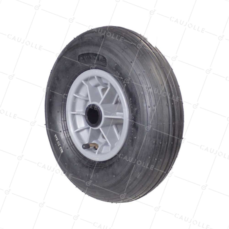 Rueda de carretilla INFLADO DIÁMETRO 325 MM CARGA 125 KG PARA EJE DE 30 MM - S1006P 6 PULGADAS L30/74