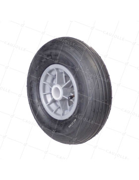Rueda de carretilla INFLADO DIÁMETRO 325 MM CARGA 125 KG PARA EJE DE 32 MM - S1006P 6 PULGADAS L32/74 • Caujolle