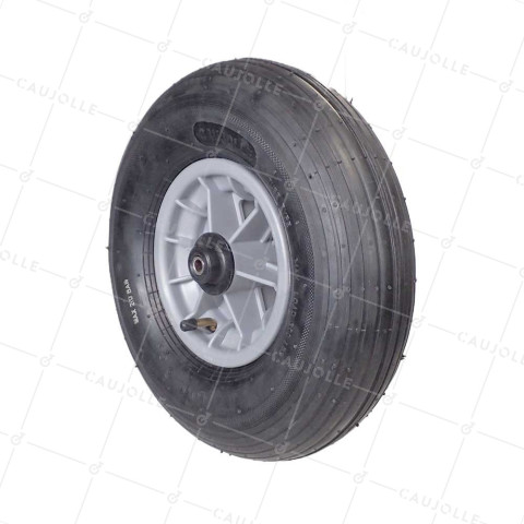 Rueda de carretilla INFLADO DIÁMETRO 325 MM CARGA 125 KG PARA EJE DE 10 MM - S1006P 6 PULGADAS L10/100 • Caujolle