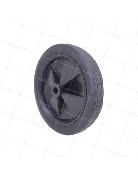 Rueda DE JOUET PVC NARANJA DIÁMETRO 140MM CARGA 30 KG EJE 10 MM - S7300 • Caujolle