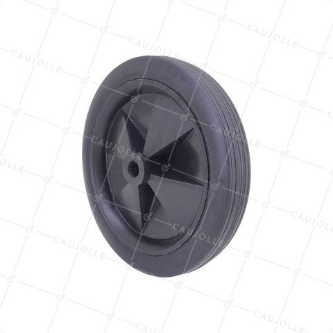 Rueda DE JOUET PVC NARANJA DIÁMETRO 140MM CARGA 30 KG EJE 10 MM - S7300 • Caujolle