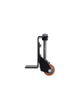 RUEDA CON RECORRIDO REGULABLE DE 10 MM PARA PUERTA BATIENTE, CARGA DE 80 KG