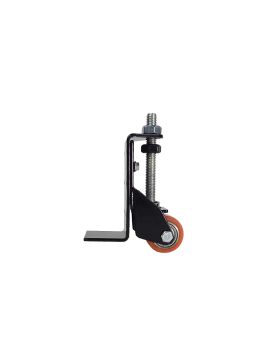 RUEDA CON RECORRIDO REGULABLE DE 10 MM PARA PUERTA BATIENTE, CARGA DE 80 KG