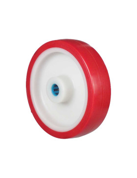 Rueda DE BI MATERIAL NYLON POLIURETANO DIÁMETRO 175 MM CARGA 300 KG Cojinete A ROLLOS INOX 20 MM - S2450BP 175/45 LM58 RR INOX 2