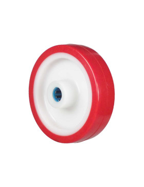Rueda BI MATERIA NYLON POLIURETANO DIÁMETRO 150 MM CARGA 200 KG Cojinete A RODILLOS INOX 20 MM - S2450BP 150/40 LM60 RR INOX 2