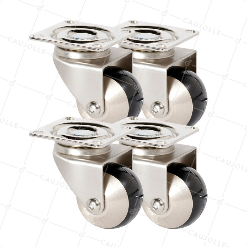 LOTE DE 4 Rotantes ESPHÉRICAS DE PIVOTE FÁCIL DIÁMETRO 50 MM - CHUNKY 50P