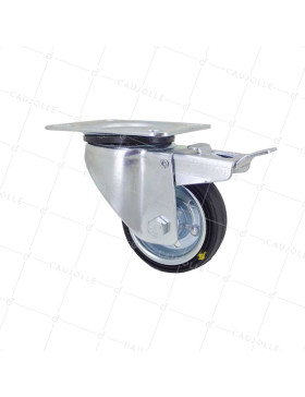 RUEDA ANTIESTÁTICA DIÁMETRO 80MM CARGA 65KG - S2C 80AF ANTIESTÁTICA • Caujolle