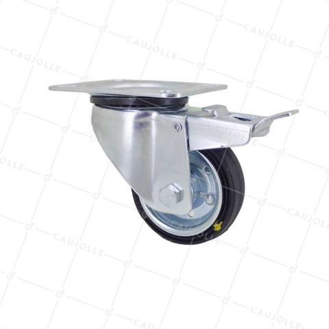 RUEDA ANTIESTÁTICA DIÁMETRO 80MM CARGA 65KG - S2C 80AF ANTIESTÁTICA • Caujolle