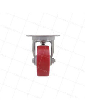 Rotante INOX 316L CON Bandaje NYLON/POLIURETANO GIRATORIA DIÁMETRO 80 MM CARGA 150 KG - INOX 316L PIV 80NP