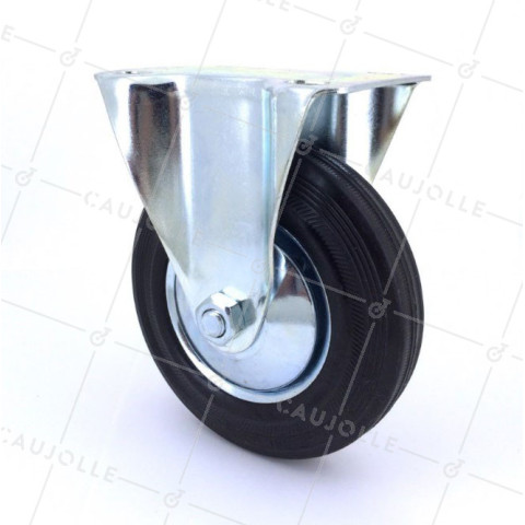 RUEDA FIJA DE MANUTENCIÓN CLÁSICA CON UN DIÁMETRO DE 125 MM CARGA 100 KG - S7C 125L • Caujolle
