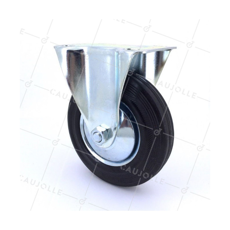 RUEDA FIJA DE MANUTENCIÓN CLÁSICA CON UN DIÁMETRO DE 125 MM CARGA 100 KG - S7C 125L