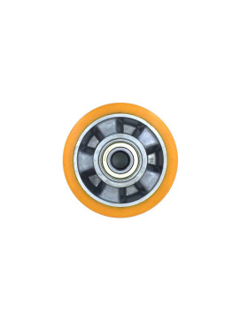 ROUE POLYURETHANE INDUSTRIELLE DIAMÈTRE 125 MM AXE 20 MM S2013