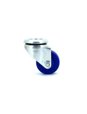 RUEDA PARA MUEBLE DE POLIPROPILENO AZUL CON UN DIÁMETRO DE 30 MM CARGA 40 KG CON FIJACIÓN DE 6 MM - S200 BLEU