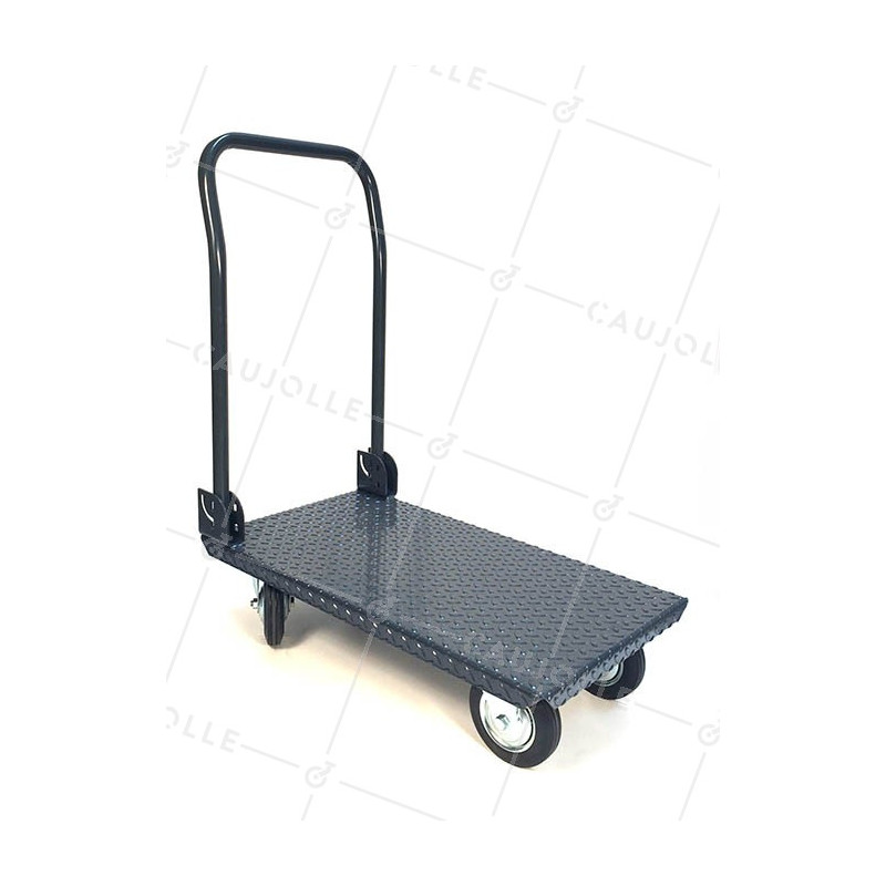 Chariot pliant acier 400 kg anse rabatable