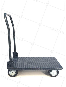 Chariot pliant acier 400 kg anse rabatable