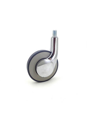 RUEDA CON VARILLA ROSCADA DE DISEÑO CON UN DIÁMETRO DE 80 MM CARGA 25 KG - S45TF