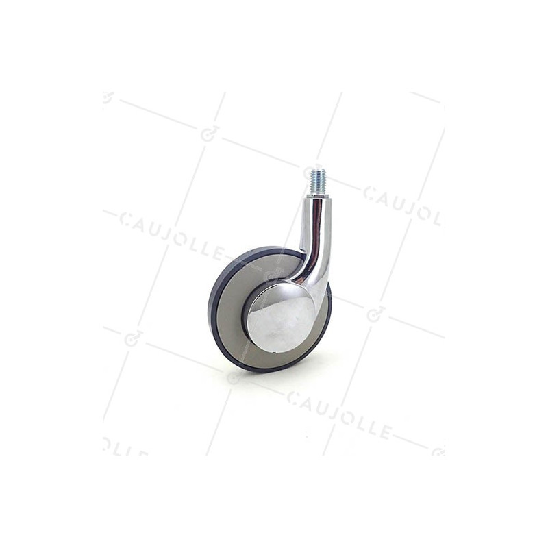 RUEDA CON VARILLA ROSCADA DE DISEÑO CON UN DIÁMETRO DE 80 MM CARGA 25 KG - S45TF