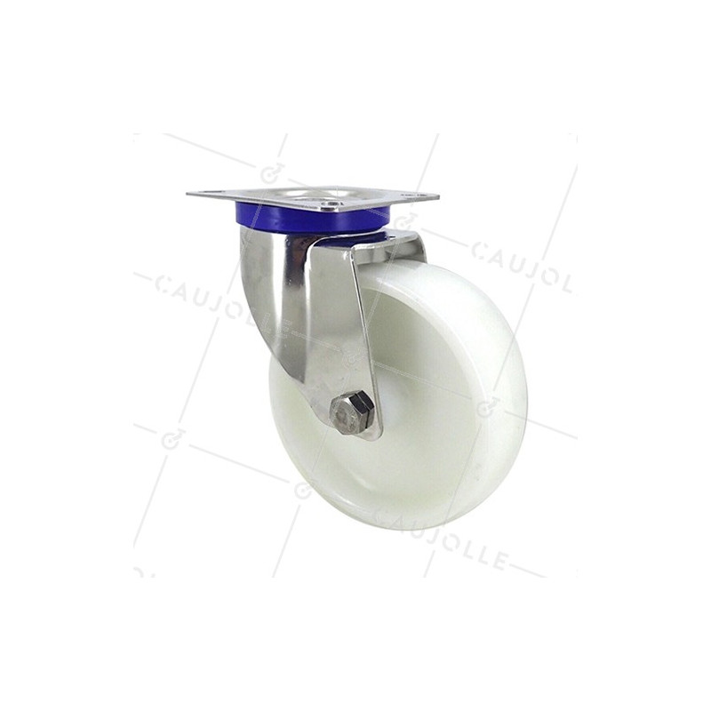 Rotante INOX EN NYLON PIVOTANTE DIÁMETRO 125 MM CARGA 150 KG