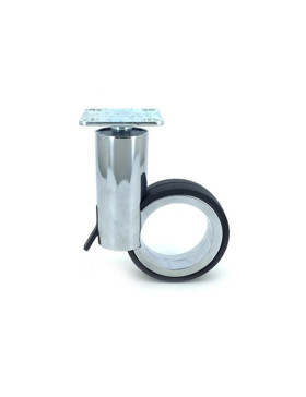ROULETTE FUTURISTE DIAMÈTRE 65 MM CHROMÉE À PLATINE GRAVITY 65PC