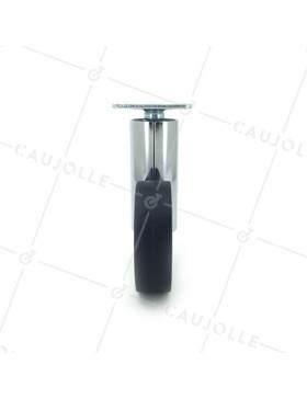 ROULETTE FUTURISTE DIAMÈTRE 65 MM CHROMÉE À PLATINE GRAVITY 65PC