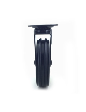RUEDA DE DISEÑO DE ALUMINIO NEGRO PULIDO CON UN DIÁMETRO DE 100 MM CARGA 55 KG - BLACKSTYL 100P