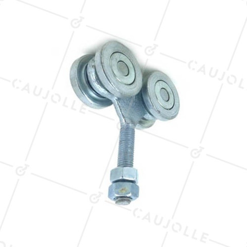 PROTECTOR GUÍA DE NYLON PARA PORTAL CORREDERO DIÁMETRO 30 MM LARGO 40 MM CON PERNO DE 14 MM - OL3035 • Caujolle