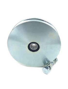 Rueda DE PORTAIL COULISSANT RENFORCÉE À Canal RONDE ÉTROITE DE 20 MM DIAMÈTRE 160 MM