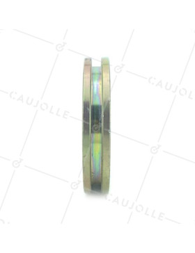 GALET DE PORTAIL ÉTROIT À GORGE CARRÉE DE 8 MM ET DIAMÈTRE 120 MM