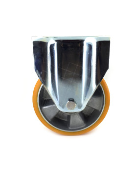 RUEDA FIJA DE POLIURETANO REFORZADA Y LLANTA DE ALUMINIO CON UN DIÁMETRO DE 160 MM CARGA 600 KG - S79AR 160