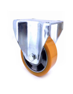 RUEDA FIJA DE POLIURETANO REFORZADA Y LLANTA DE ALUMINIO CON UN DIÁMETRO DE 160 MM CARGA 600 KG - S79AR 160