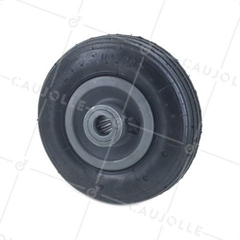 Rueda DE CHARIOT INFLADA DIÁMETRO 200 MM CARGA 50KG EJE 20 MM - S3000R20LIGNE • Caujolle