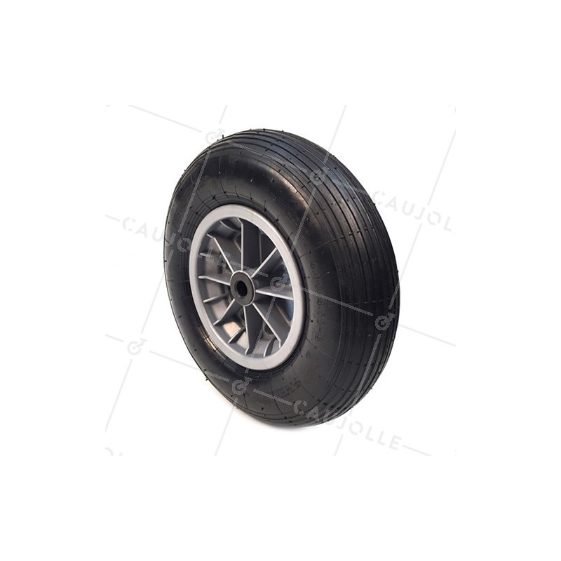 RUEDA DE CARRETILLA INFLADA, CON DIÁMETRO DE 400 MM, CARGA DE 150 KG, EJE DE 20 MM - S1006PR20/74