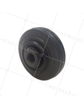 RUEDA DE MANUTENCIÓN DE CAUCHO, DIÁMETRO DE 125 MM, CAPACIDAD DE CARGA DE 200 KG, EJE DE 20 MM - S2000PC125R20 • Caujolle