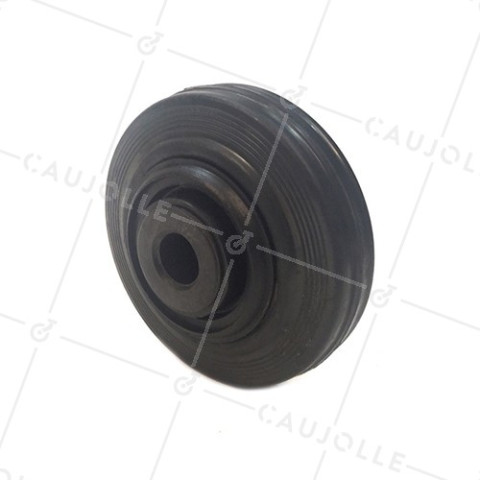 RUEDA DE MANUTENCIÓN DE CAUCHO, DIÁMETRO DE 125 MM, CAPACIDAD DE CARGA DE 200 KG, EJE DE 20 MM - S2000PC125R20 • Caujolle