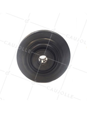 ROUE DE MANUTENTION EN CAOUTCHOUC DIAMÈTRE 125 MM AXE 20 MM S2000PC