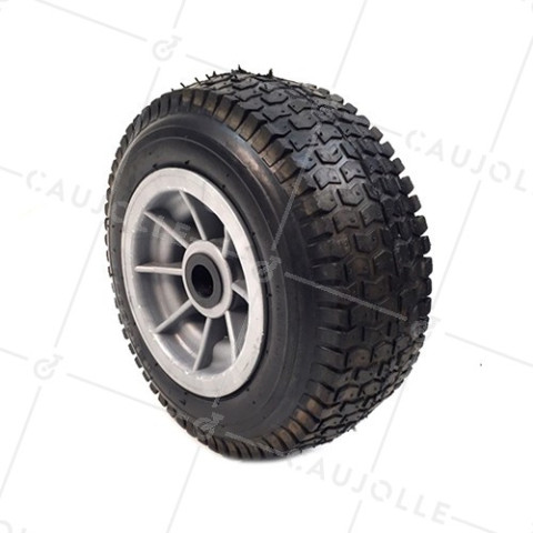 RUEDA INFLADA CON TACOS DE 310 MM DE DIÁMETRO, 200 KG DE CARGA Y UN EJE DE 25 MM - DUMPER 13x5 • Caujolle