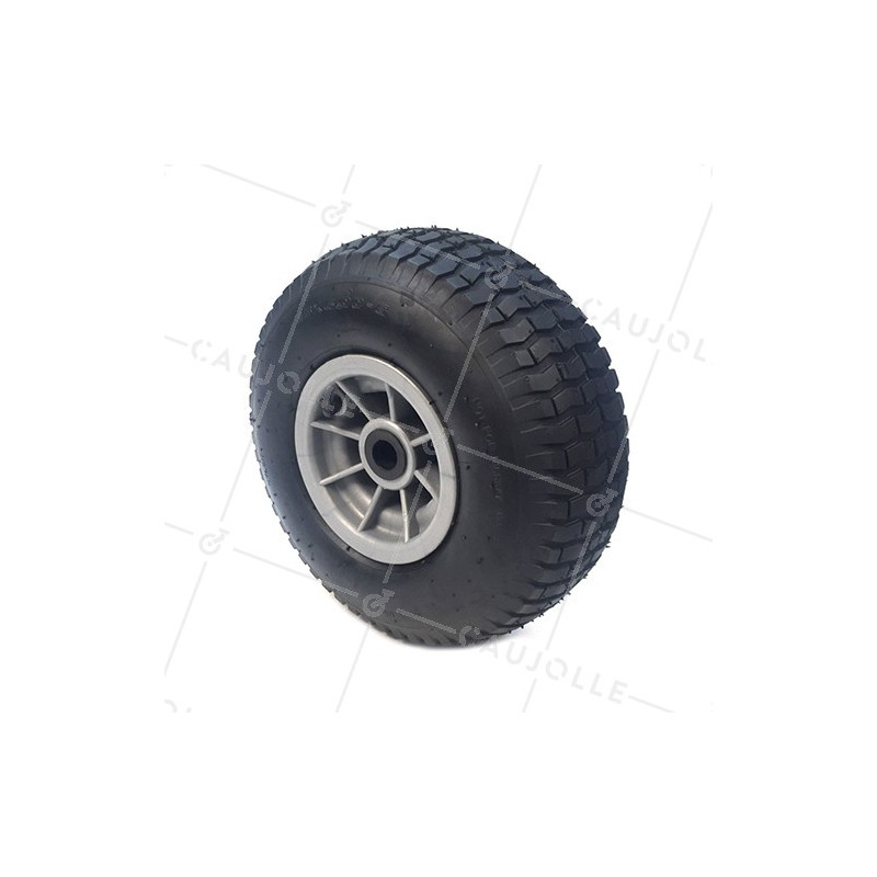 Rueda INFLADA A CLAVOS DIÁMETRO 345 MM EJE 25MM DUMPER 15X6