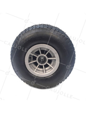 Rueda INFLADA A CLAVOS DIÁMETRO 345 MM EJE 25MM DUMPER 15X6