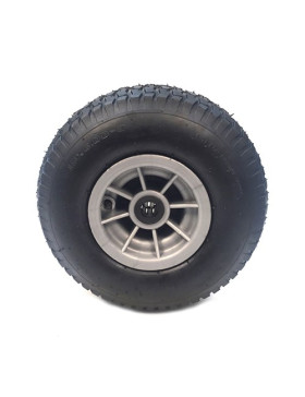 Rueda INFLADA A CLAVOS DIÁMETRO 345 MM EJE 25MM DUMPER 15X6